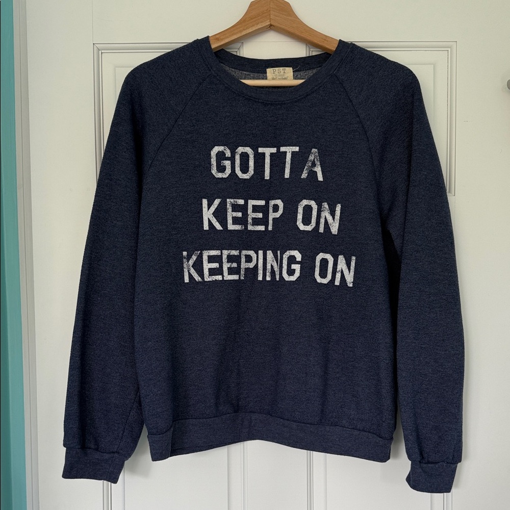 Navy Blue Graphic Women’s Sweater